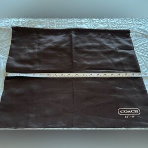 Coach Chocolate Brown Dust Bag size 19X15